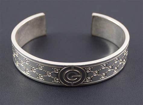 gucci bracelet women silver|Gucci cuff bracelets for women.